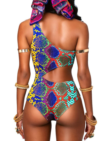 Akia African Print One Piece Swimsuit