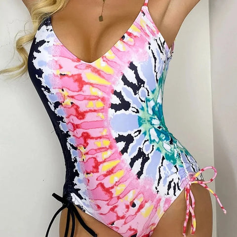 Britta Tie Dye One Piece Swimsuit