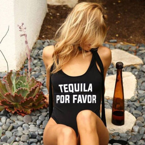 Tequila Por Favor One Piece Swimsuit