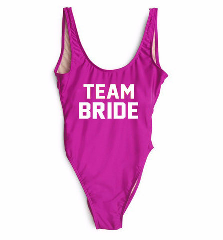 Team Bride One Piece Swimsuit
