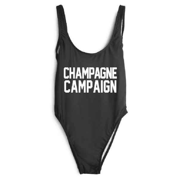 Champagne Campaign One Piece Swimsuit