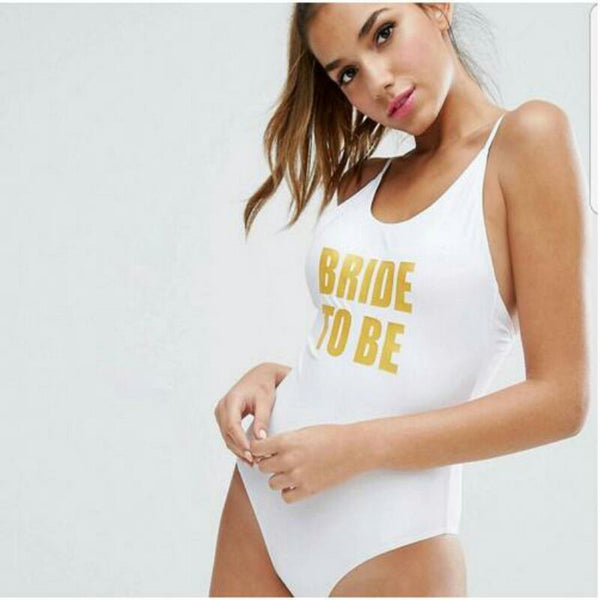 Bride To Be One Piece Swimsuit