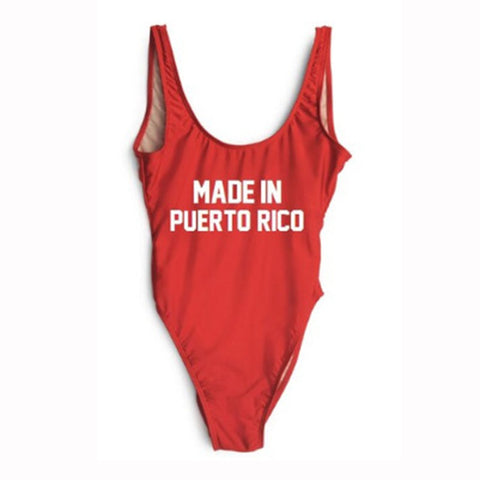 Made in Puerto Rico One Piece Swimsuit