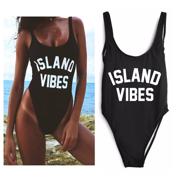 Island Vibes One Piece Swimsuit -  - 3